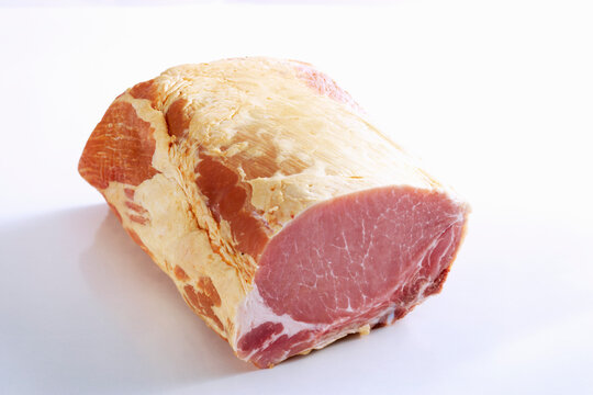 Raw smoked, cured pork chops