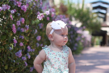 little girl in dress