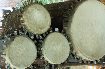 Old traditional Thai drum set