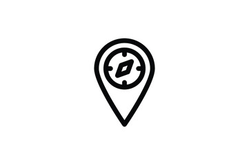 Camping Element Outline Icon - Placeholder