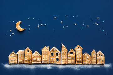 Fototapeta premium Christmas Cookies Village