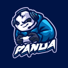 Panda Mascot logo for esport and sport teamStock