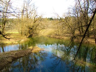 Fototapeta na wymiar Lake in Rakov Skocjan. Slovenia