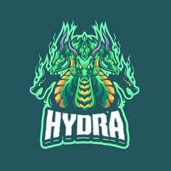 Hydra Mascot logo for esport and sport team