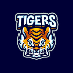 Tiger Mascot logo for esport and sport team