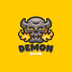 Demon Skull Cartoon logo for Your company