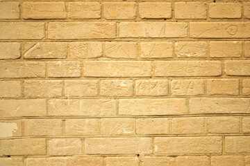 Design old scratched brick wall background space for text content