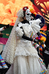 Dia de los Muertos carnival. Day of The Dead