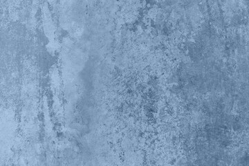 Elegant light blue colored low contrast pale Concrete textured grunge abstract background with roughness and irregularities. 2021 color trend concept.