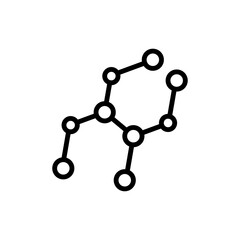 Molecule line icon