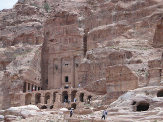 Jordania pustynia Petra miasto - obrazy, fototapety, plakaty