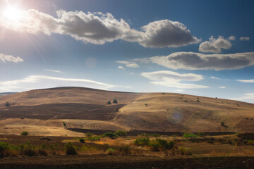 landscape for a beautiful Sunrise in tlemcen algeria Sunrise with clouds and trees