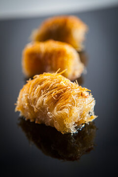 Kataifi with nuts and almonds