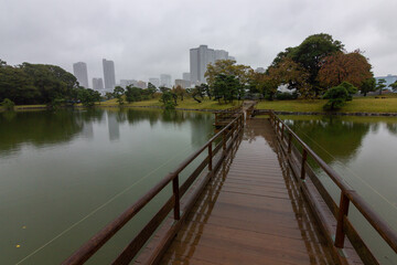 Fototapeta premium Famous gardens in Tokyo bay (Japan)
