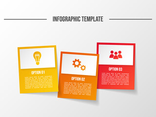 Business infographic with icons. Diagram. Vector
