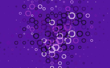 Light Purple vector texture with disks.