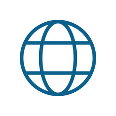 Globe line icon