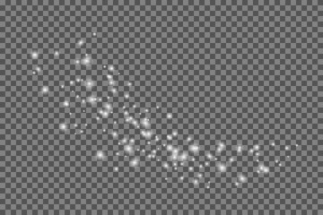 Vector sparkle dust png magical light effect falling star trail. Pixie glitter.