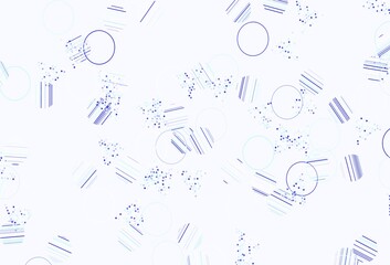 Light Pink, Blue vector texture with triangular style with circles.