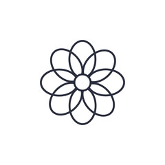 Flower icon isolated on white background. Plant symbol modern, simple, vector, icon for website design, mobile app, ui. Vector Illustration