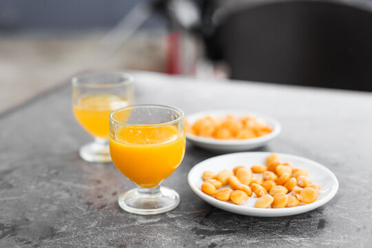 Traditional drink from Madeira - poncha