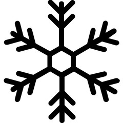 
Snowflake Flat Vector Icon
