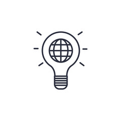 Eco energy icon isolated on white background. Environmental symbol modern, simple, vector, icon for website design, mobile app, ui. Vector Illustration