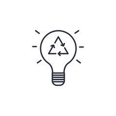 Eco energy icon isolated on white background. Environmental symbol modern, simple, vector, icon for website design, mobile app, ui. Vector Illustration