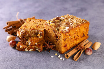gingerbread cake with spices