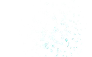 Light Blue, Green vector background with forms of artificial intelligence.