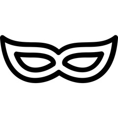 
Carnival Mask Flat Vector Icon
