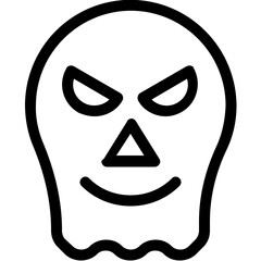 
Evil ghost Flat Vector Icon
