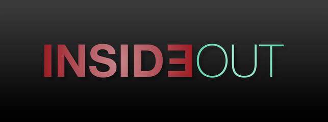 Inside out con sfondo colorato