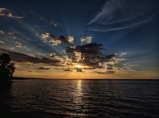 Sunset Befor Darkness Coming