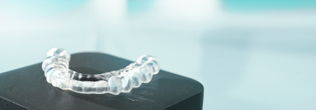 Dentale gedruckte Knirscher-Zahnschiene f&uuml;r die Zahnkorrektur beim Kieferorthop&auml;den