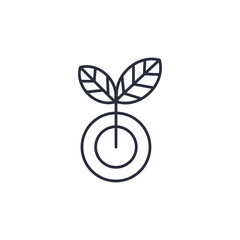 Plant icon isolated on white background. Leaf symbol modern, simple, vector, icon for website design, mobile app, ui. Vector Illustration