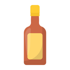 Honey Bottle Concept, Mustard Liquid Vector Icon Design, Mexican culture symbol on White background, Customs and Traditions Signs, cinco de Mayo federal holiday elements