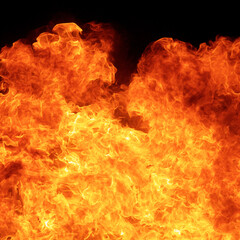 blaze fire flame conflagration texture background in square ratio