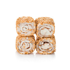 Turkish delight, oriental sweets isolated on white background