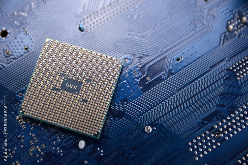 Poster circuit board. technology background. central computer processors cpu concept. motherboard digital c