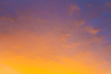 The colors of a burning sunset in the sky