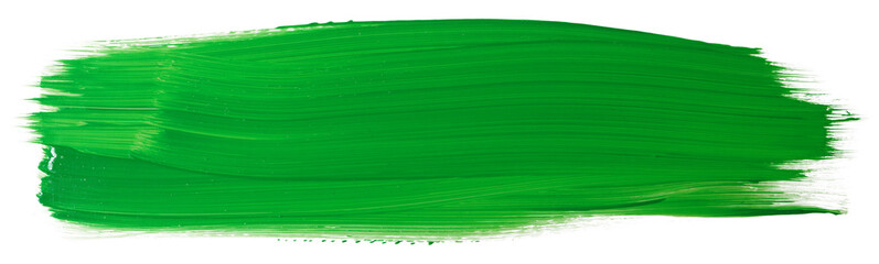 acrylic green stain element on white background