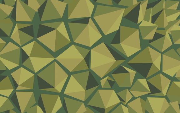 Green Low Poly Abstract Background