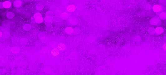 Purple pink abstract concrete paper texture background template banner with bokeh lights
