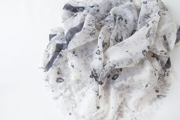 氷の模様のスカーフの背景