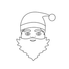 Santa Claus face.