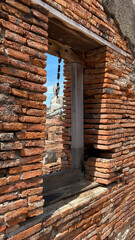 window in the old temple