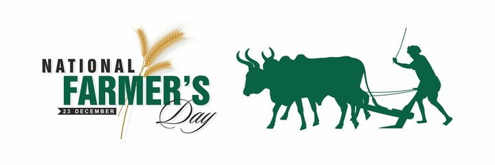 National Farmers Day Banner - Illustration