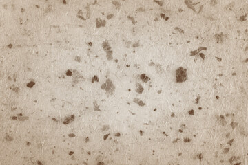 Closeup of handmade paper texture vintage background with leaf.