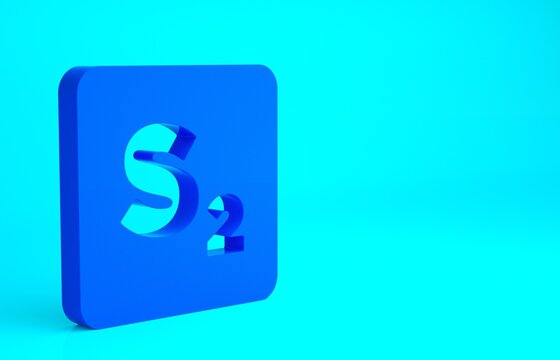 Blue Bingo icon isolated on blue background. Lottery tickets for american bingo game. Minimalism concept. 3d illustration 3D render.